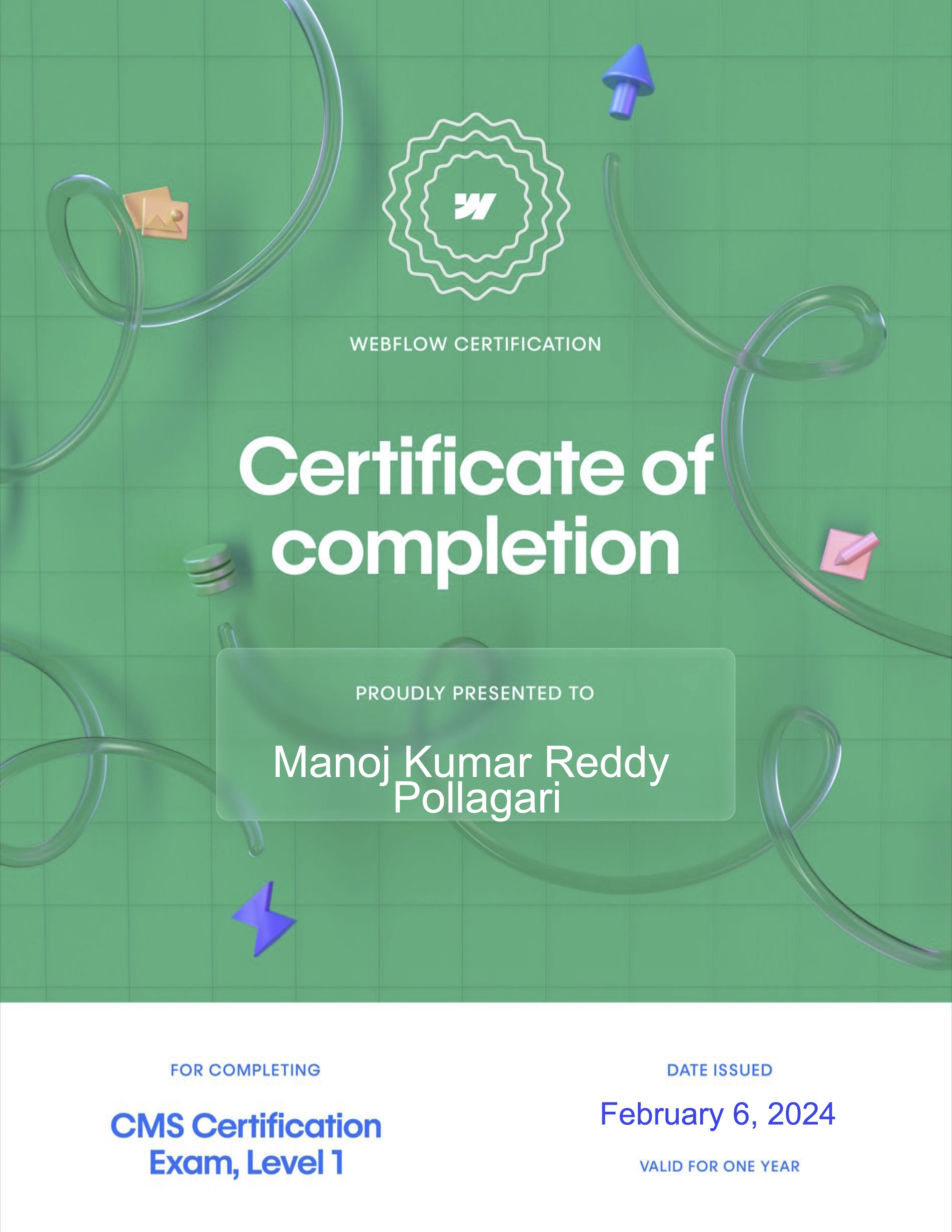 Webflow CMS Certification